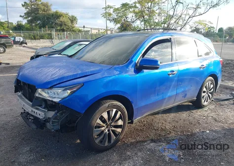 2015 Acura Mdx Advance Pkg W/Entertainment Pkg z USA, uszkodzony, nr VIN 5FRYD4H87FB004838